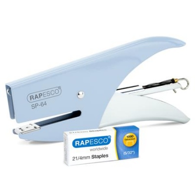 Tűzőgép, kézi, 21/4, 12 lap, RAPESCO "SP-64", kék