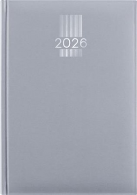 Naptár, tervező, A5, napi, DAYLINER, "MyPastel", szürke