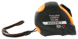 Mérőszalag, 5 m x 19 mm, mágneses, FISCHER DAREX