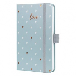 Naptár, A6, heti, 2026, kemény borító, SIGEL "Jolie", Grey love