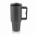 Termoszbögre, 1,2 l,  szívószállal, füllel, szürke